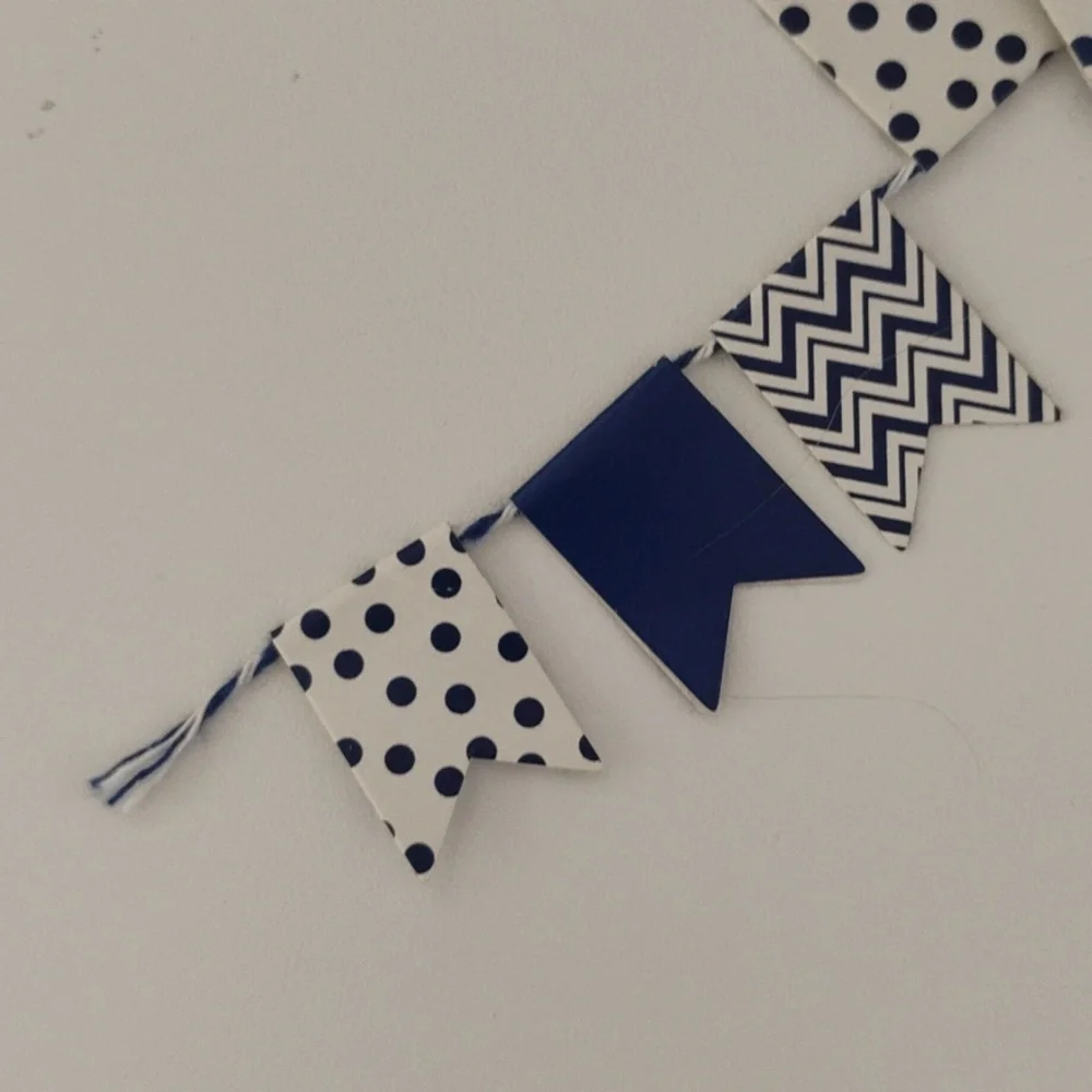 💙+🤍 mini flag garland.